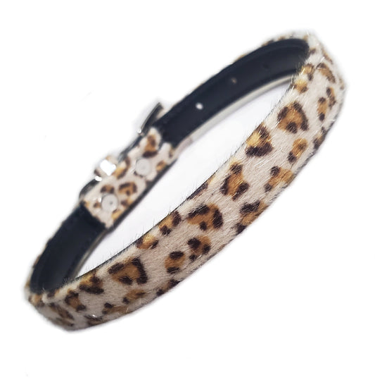 Furry Leopard Print Collar