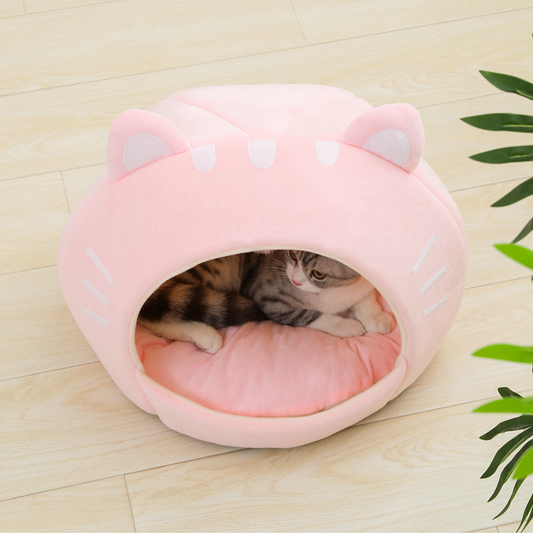 Pink Kitty Cat Bed