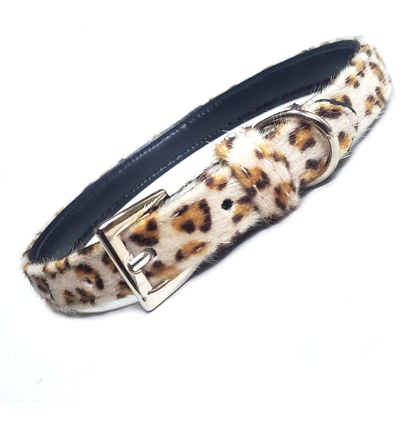 Furry Leopard Print Collar