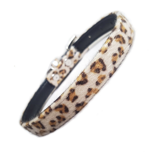 Furry Leopard Print Collar