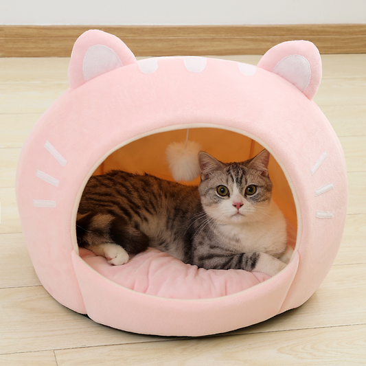 Pink Kitty Cat Bed