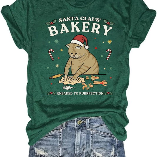 Christmas Cat Bakery Tee