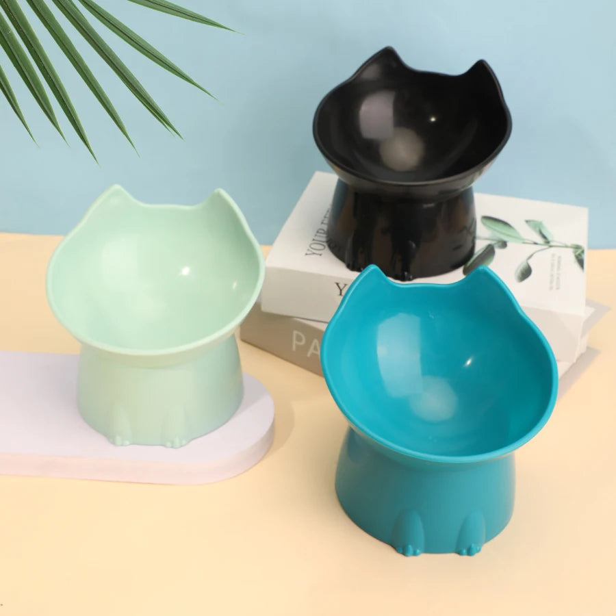 Elevated Anti-Tip Cat Bowl