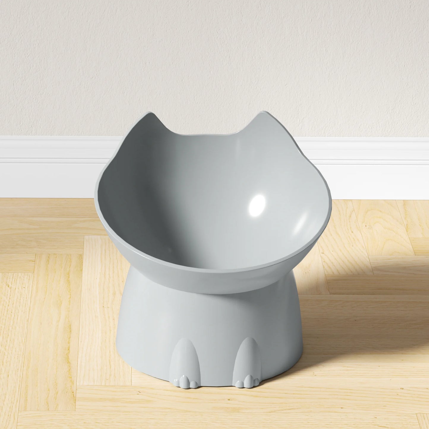 Elevated Anti-Tip Cat Bowl