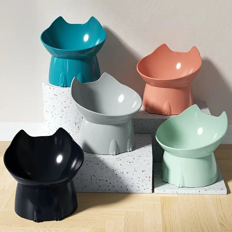Elevated Anti-Tip Cat Bowl