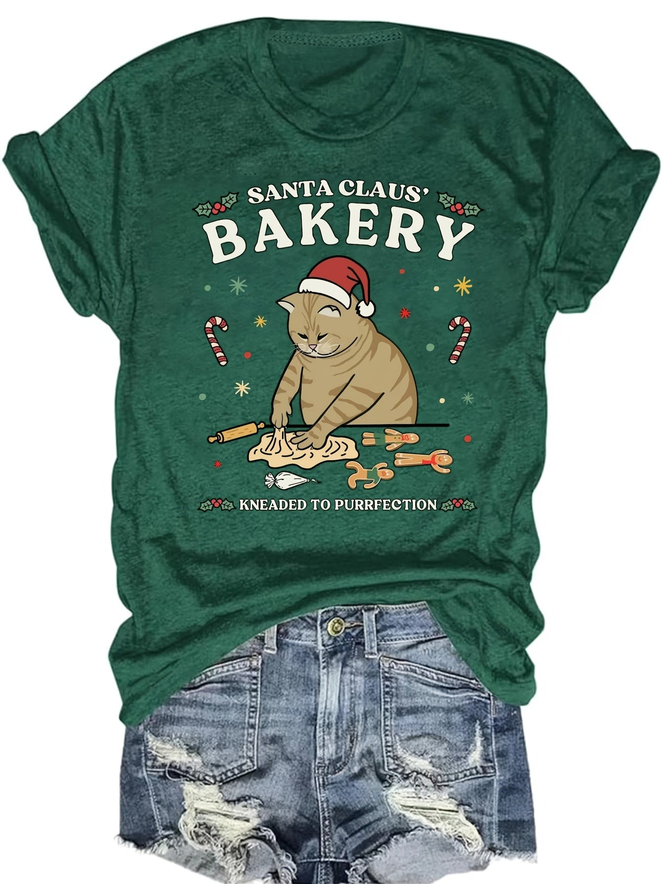 Christmas Cat Bakery Tee